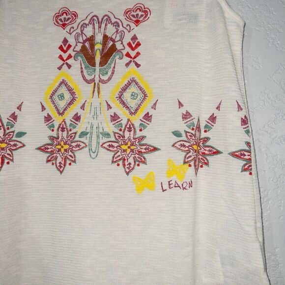NWT Desigual White Embroidered Learn‎ Tank Top Size Small - Picture 3 of 8